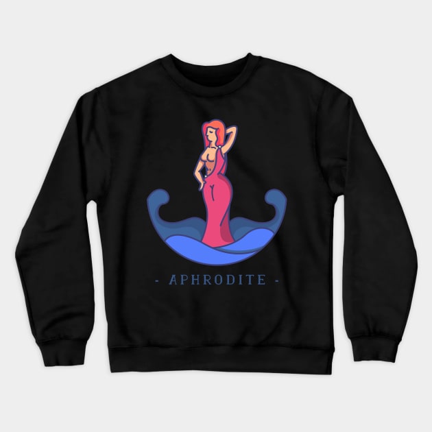 Aphrodite Greek Mythology Crewneck Sweatshirt by MimicGaming